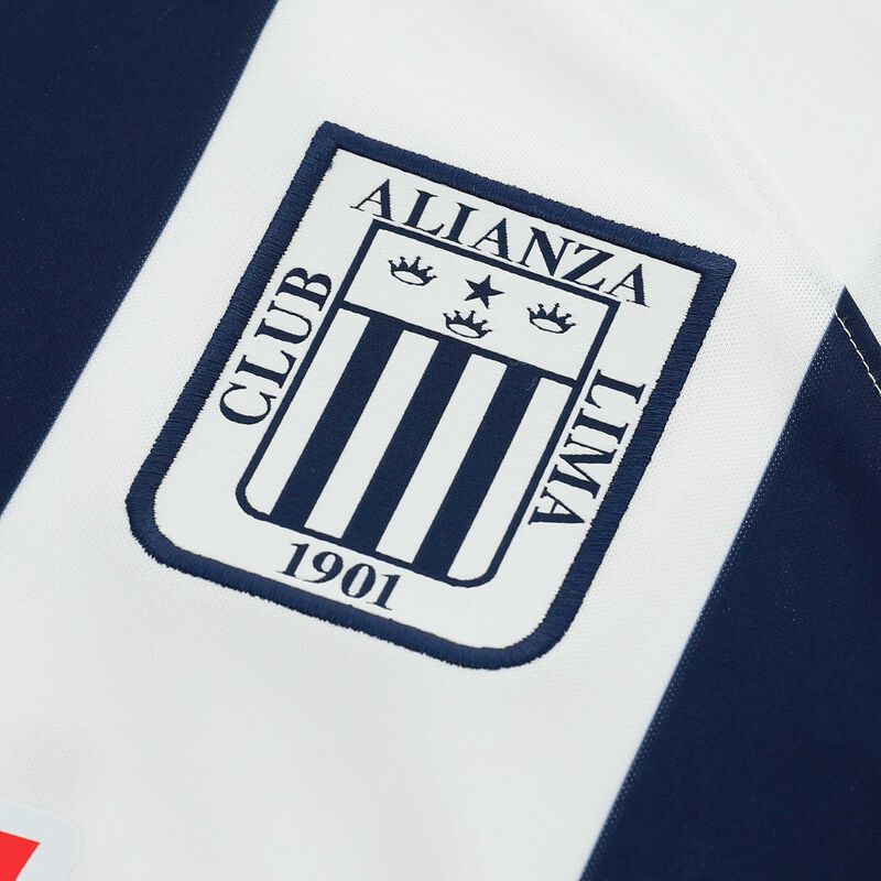 Nike Alianza Lima 2023 Local Estampada, Blanco/Azul marino medianoche/Rojo, hi-res