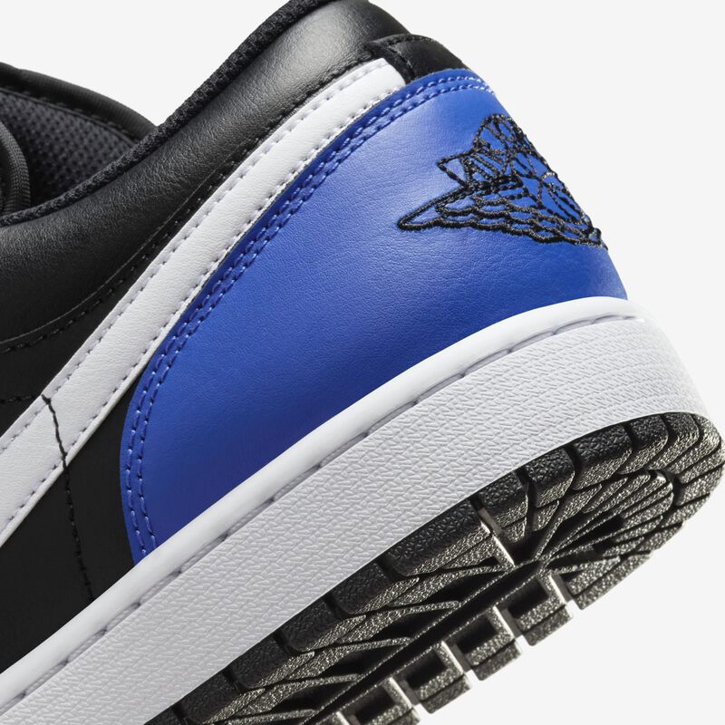 Air Jordan 1 Low, Juego Negro/Blanco-Real, hi-res