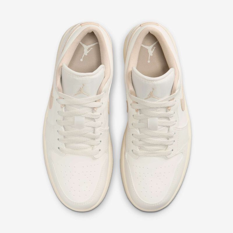 Air Jordan 1 Low, Vela/Marfil Pálido/Ratán, hi-res