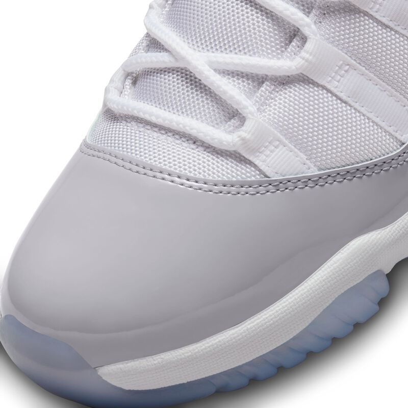 Air Jordan 11 Retro Low, Blanco/Gris cemento/Azul Universitario, hi-res