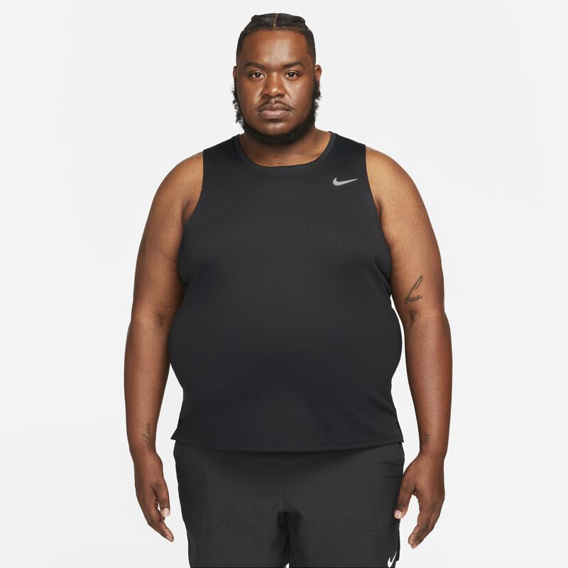 Nike Miler, Negro/Silvato reflectante, hi-res