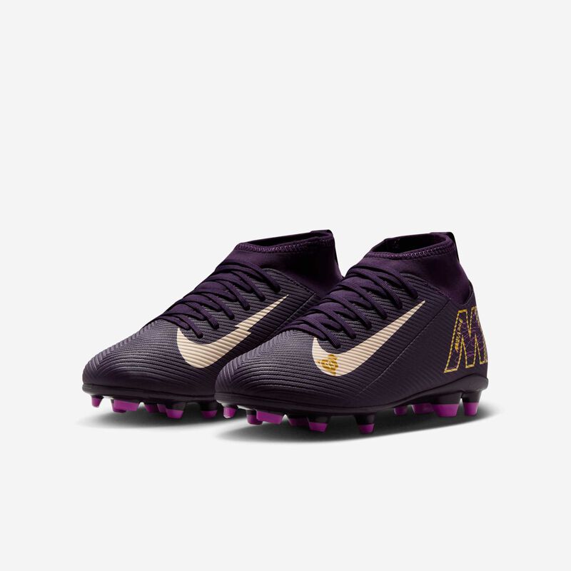 Nike Jr. Mercurial Superfly 10 Club "Kylian Mbappé", Morado Grandioso/Marfil Pálido, hi-res