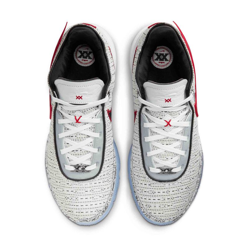 LeBron XX "The Debut", Blanco/Negro/Rojo/Oro metalizado, hi-res