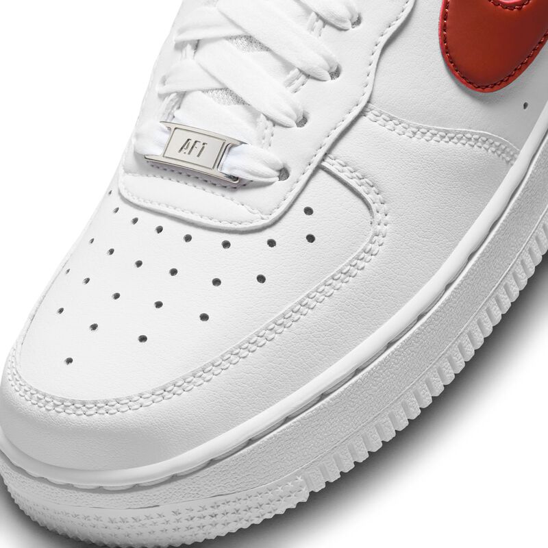 Nike Air Force 1 '07, Blanco/Naranja Rugoso, hi-res