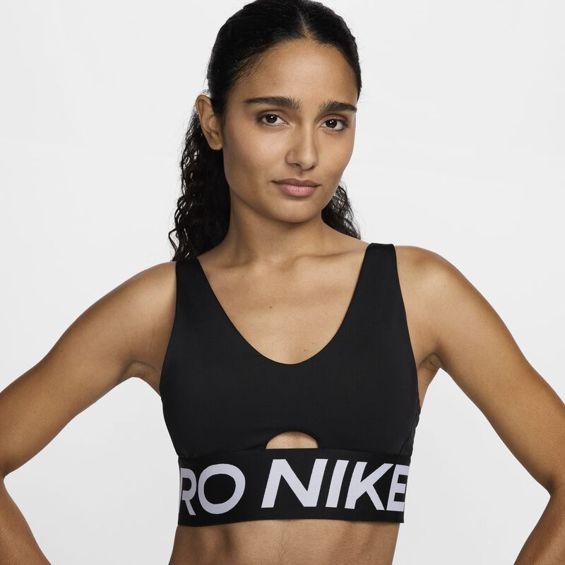 Nike Pro Indy Plunge, Negro/Blanco/Blanco, hi-res