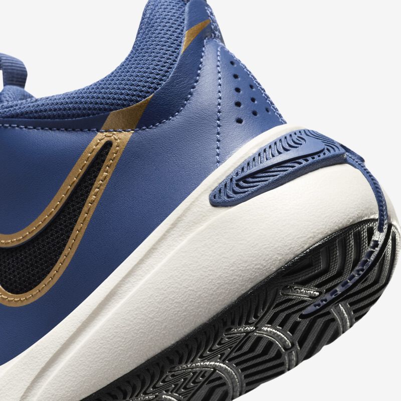 Nike Team Hustle D 11, Azul Marino Místico/Marfil Pálido/Oro Metalizado/Negro, hi-res