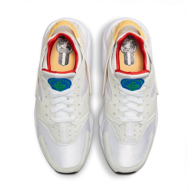 Nike Air Huarache, Blanco/Oro topacio/Juego Real/Estadio Verde, hi-res