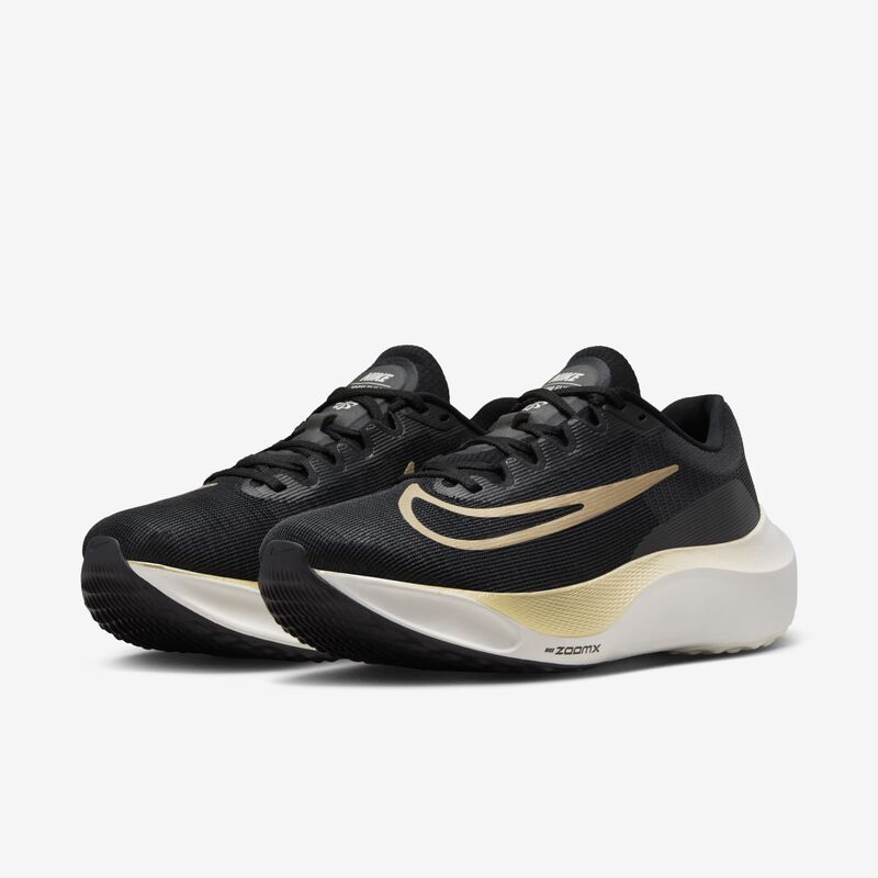 Nike Zoom Fly 5, Vela Negro/Mtlc Oro Grano, hi-res