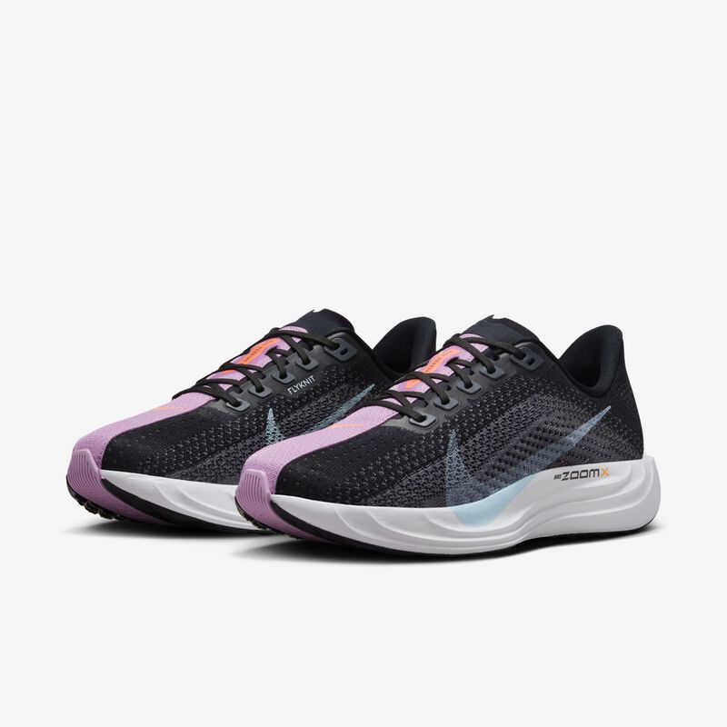 Nike Pegasus Plus, Negro/Azul Glaciar-Gris Oscuro-Rosa Intenso, hi-res