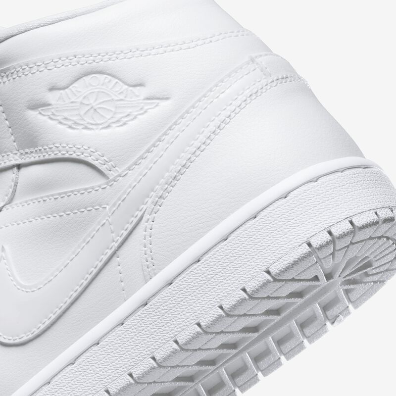 Air Jordan 1 Mid, Blanco/Blanco/Blanco, hi-res