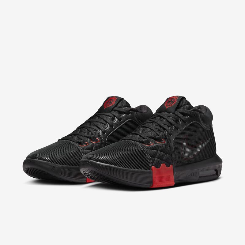 LeBron Witness 8, Negro/Rojo Universidad/Blanco, hi-res