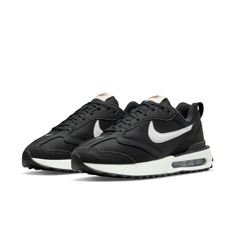 Nike Air Max Dawn, Negro/Plata Metalizado/Naranja Total/Blanco Cumbre, hi-res