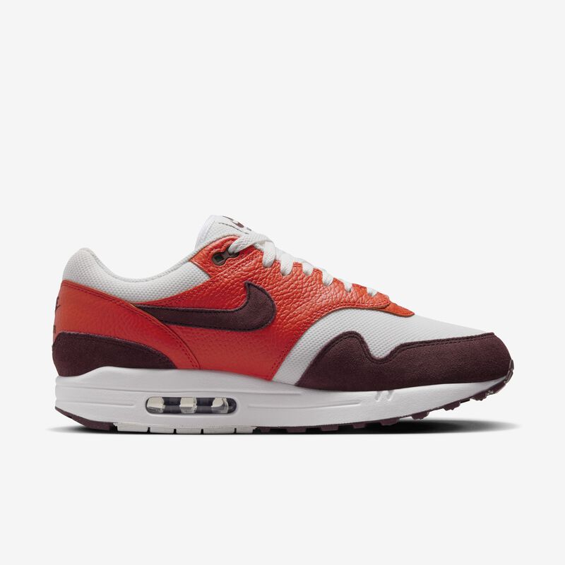 Nike Air Max 1, Blanco Cumbre/Burdeos Crush-Picante Rojo, hi-res