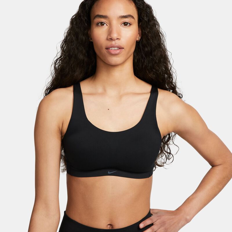 Nike Alate Coverage, Negro/Negro/Gris azulado, hi-res