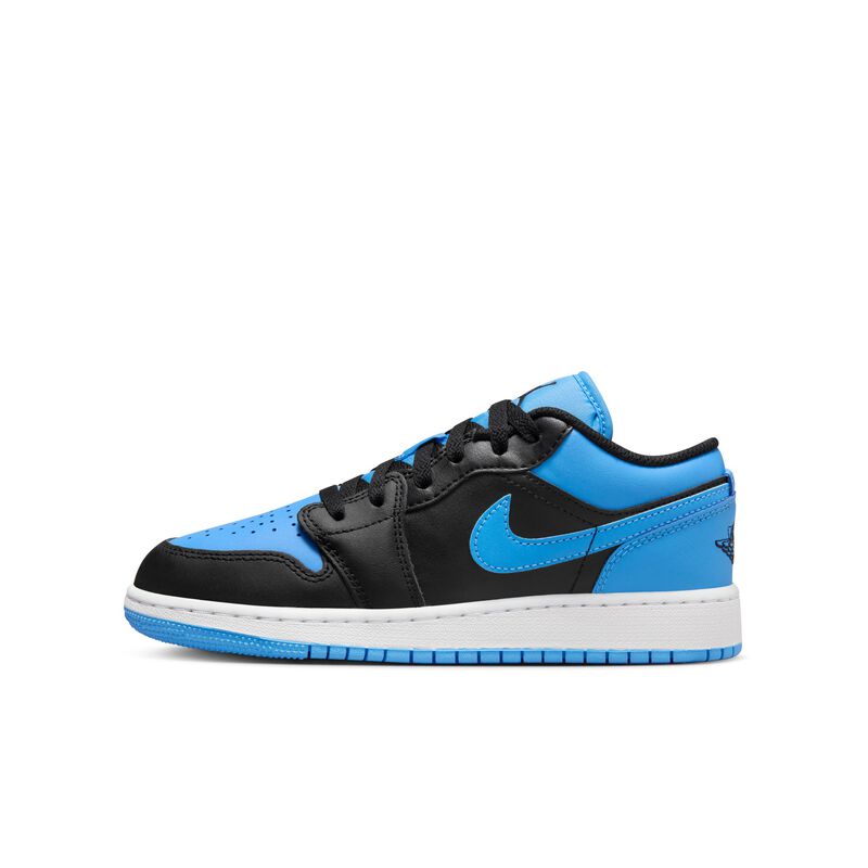Air Jordan 1 Low, Negro/Azul universitario/Blanco/Negro, hi-res