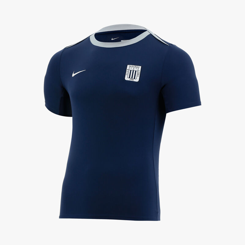 Nike Polo Hombre Alianza Lima 2026, Azul Marino Medianoche/Ala Plateada/(Blanco), hi-res