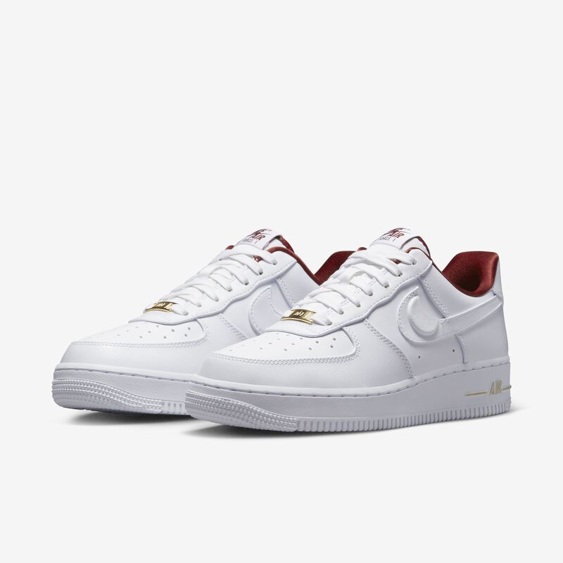 Nike Air Force 1 '07 SE, Blanco/Rojo team/Estrella de oro metálico/Blanco, hi-res
