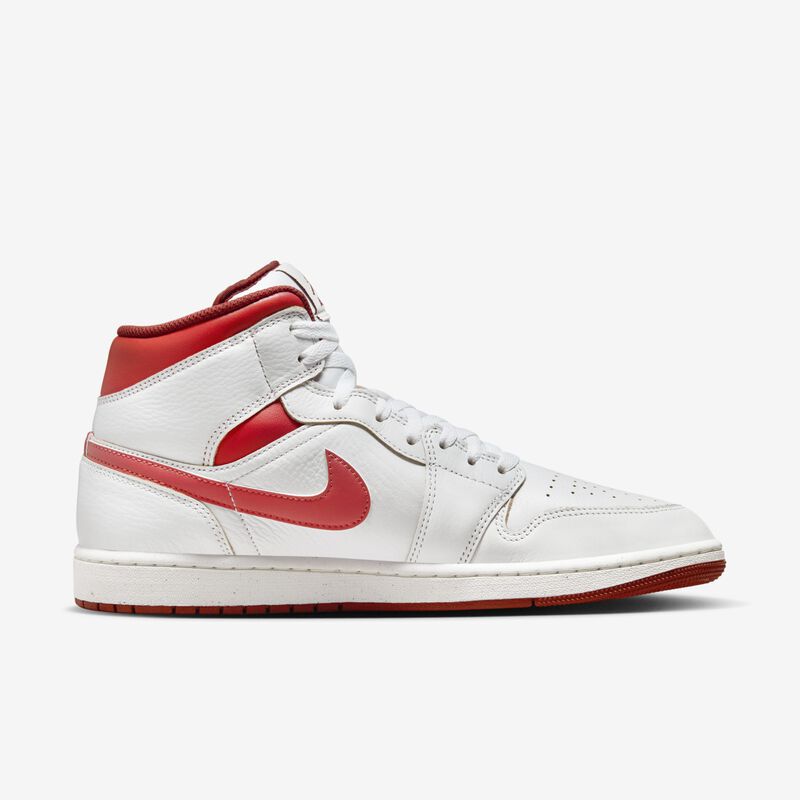 Air Jordan 1 Mid SE, Blanco/Langosta-Duna Rojo-Vela, hi-res