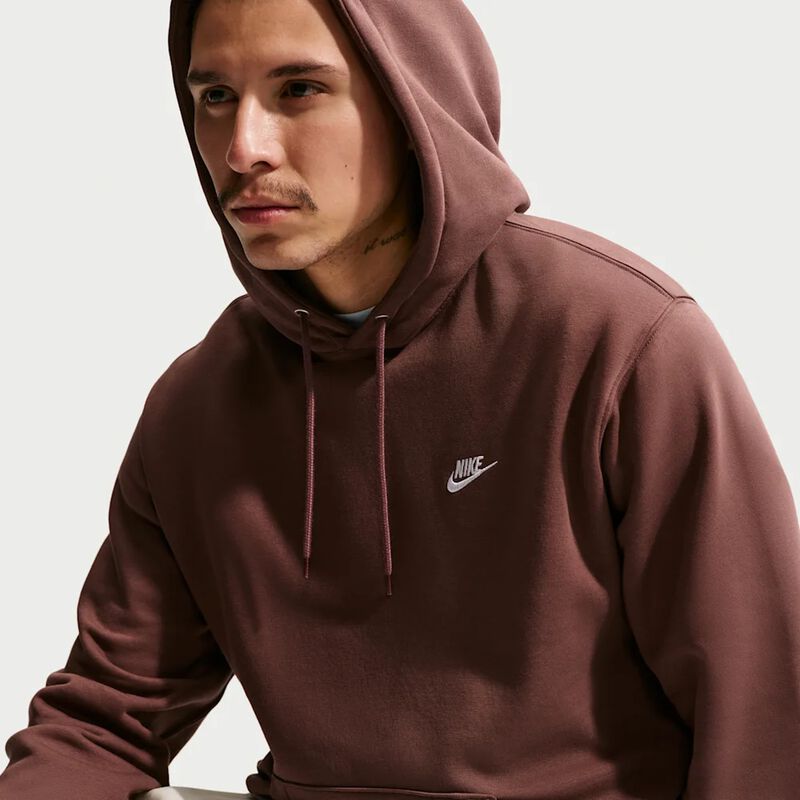 Polera Nike Club, Marr&oacute;n, hi-res