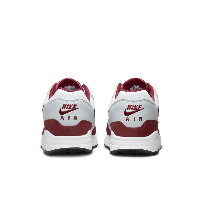 Nike Air Max 1, Blanco/Rojo Equipo Oscuro/Platino Puro/Negro, hi-res