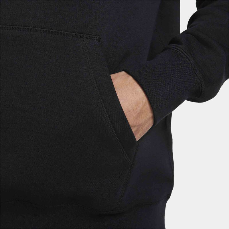Nike Club Fleece, Negro/Naranja de seguridad, hi-res