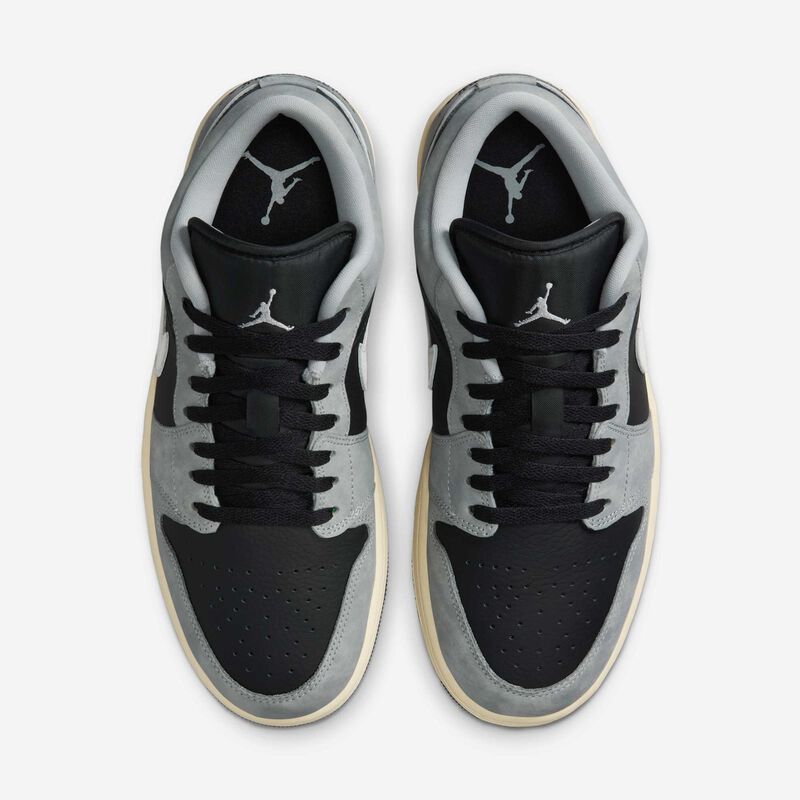 Air Jordan 1 Low SE, Gris humo claro/Vela/Muselina/Negro, hi-res