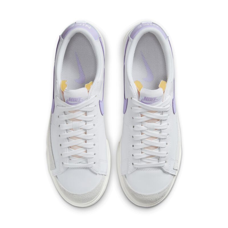 Nike Blazer Low Platform, Blanco/Lila Bloom-Vela, hi-res