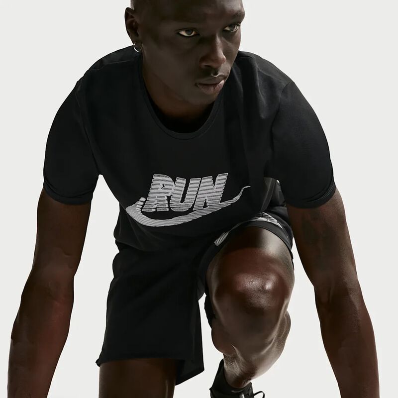 Polo Nike Miler, Negro, hi-res