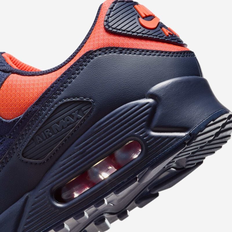 Nike Air Max 90, Veneno de lim&oacute;n/Hiper carmes&iacute;/Naranja l&aacute;ser/Azul ennegrecido, hi-res