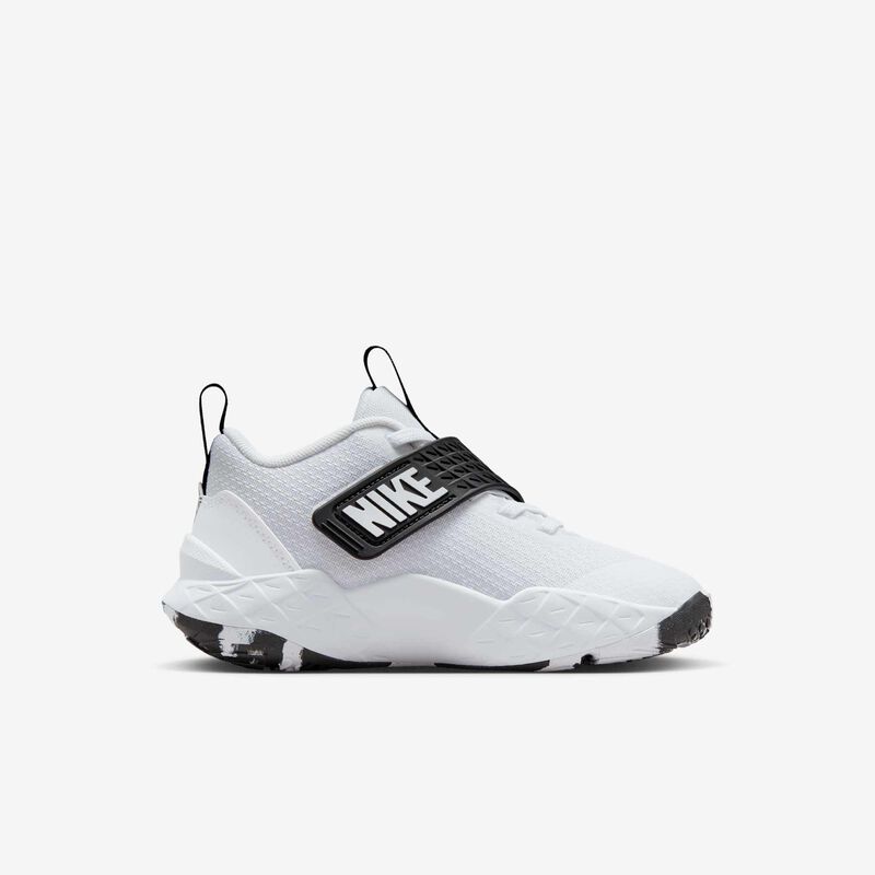 Nike Team Hustle D 12, Blanco/Negro/Blanco, hi-res