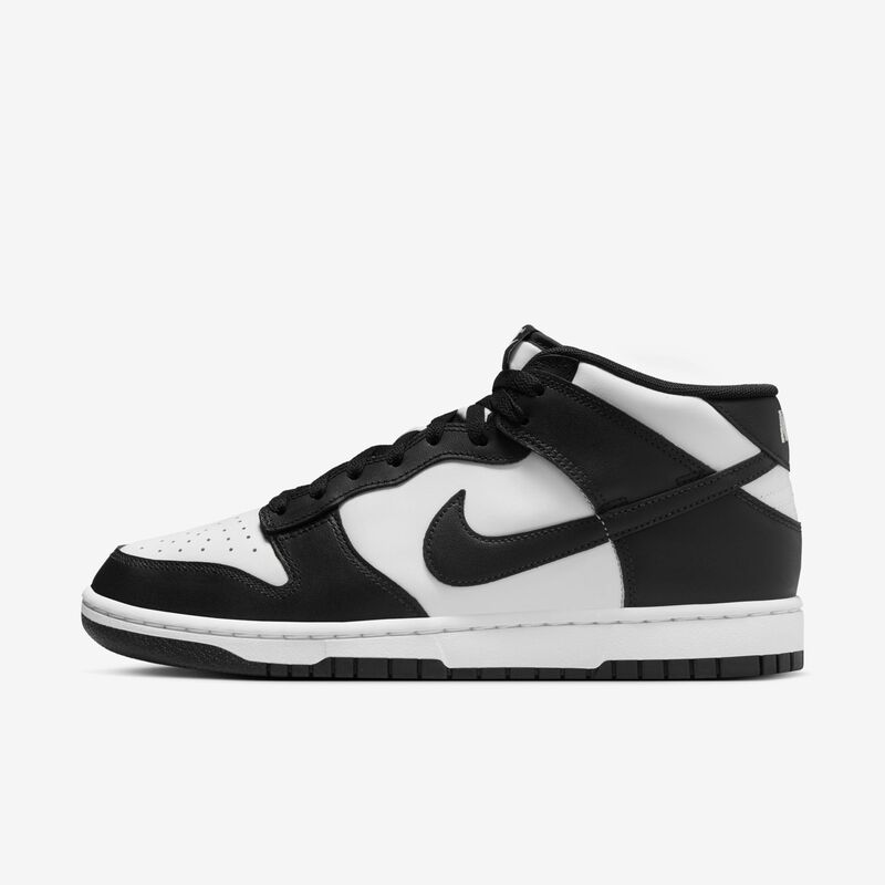 Nike Dunk Mid, Blanco/Negro-Blanco-Negro, hi-res