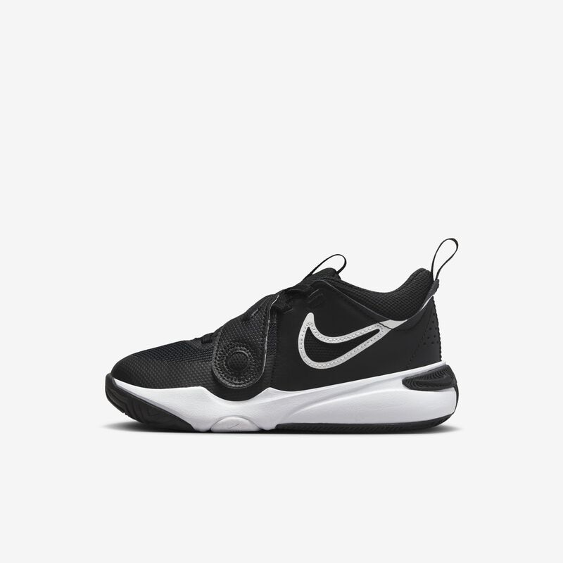 Nike Team Hustle D 11, Negro/Blanco, hi-res