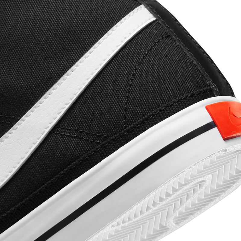 Nike Court Legacy Canvas Mid, Negro/Naranja team/Blanco, hi-res