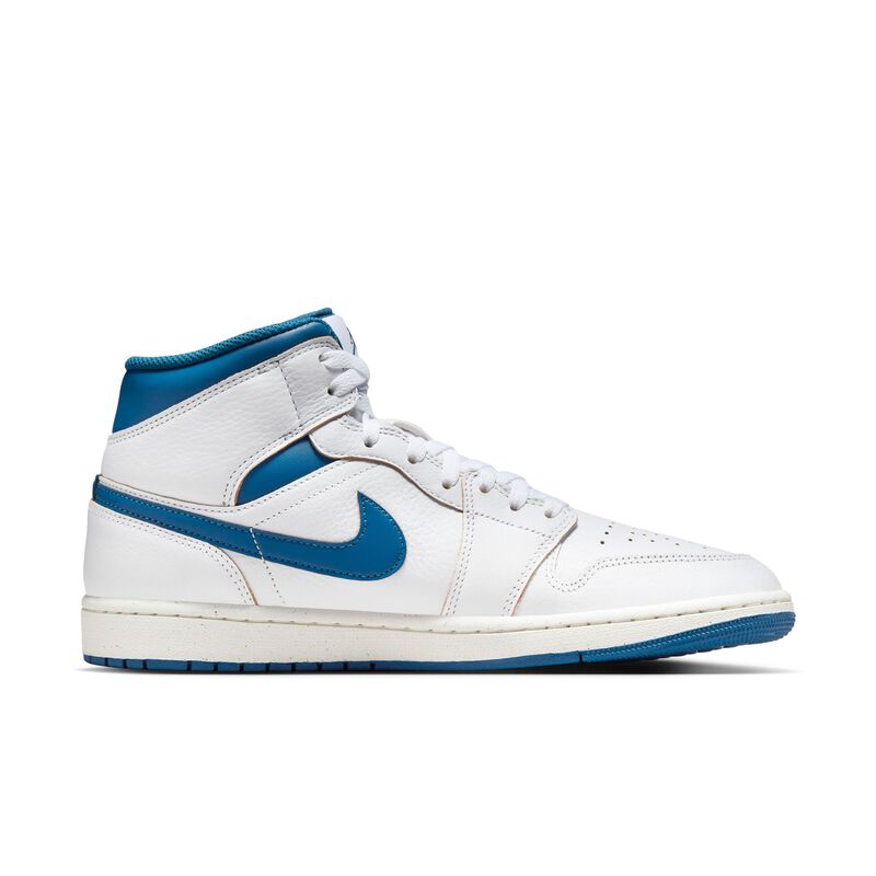 Air Jordan 1 Mid SE, Blanco/Vela/Azul industrial, hi-res