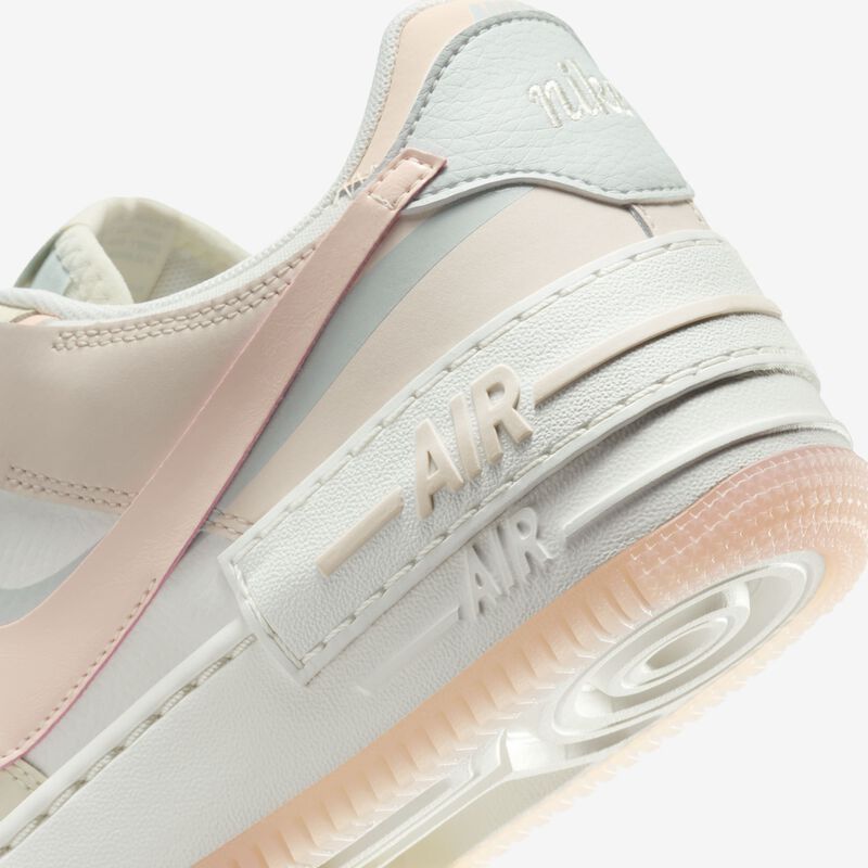 Nike Air Force 1 Shadow, Leche De Coco/Plata Claro/Vela/Tinte Carmesí, hi-res