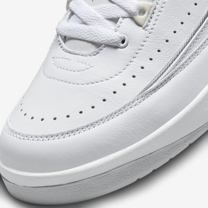 Air Jordan 2 Retro, Blanco/Vela/Negro/Gris cemento, hi-res