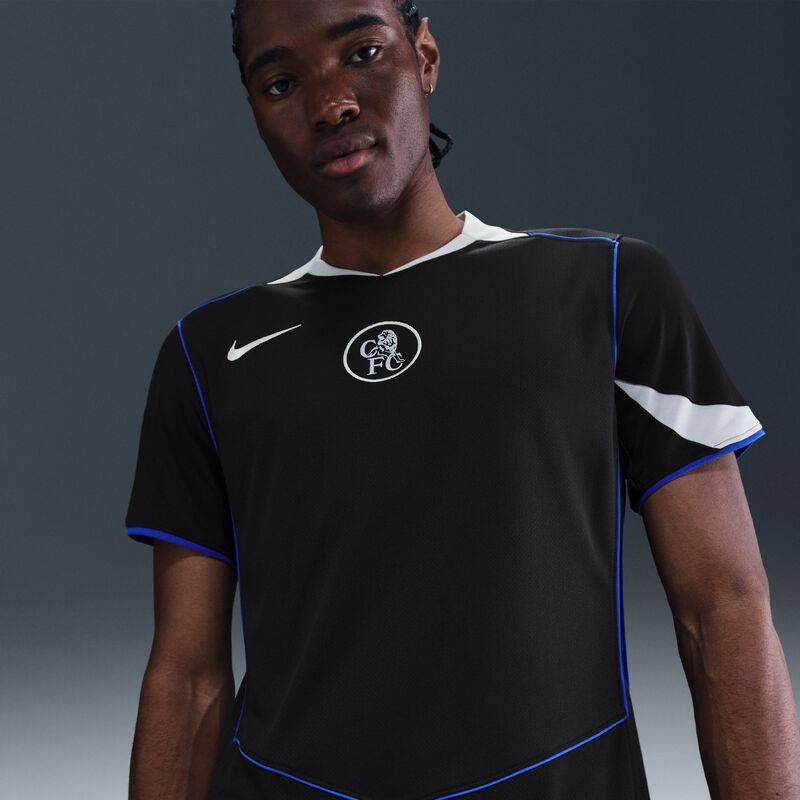 Chelsea FC 2025/26 Stadium Third, Negro/Plata de Campo/Juego Real/Plata de Campo, hi-res