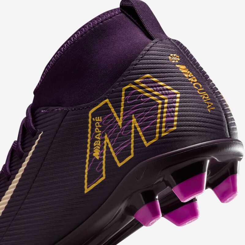Nike Jr. Mercurial Superfly 10 Club "Kylian Mbappé", Morado Grandioso/Marfil Pálido, hi-res