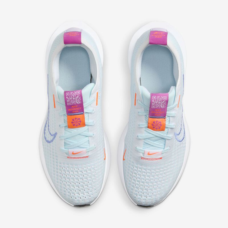 Nike Interact Run, Blanco/Pulso Real-Azul Glaciar, hi-res