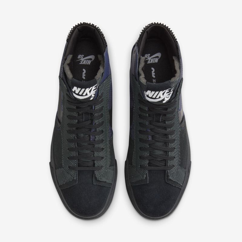 Nike SB Zoom Blazer Mid Premium, Azul marino medianoche/Gris fútbol/Antracita/Negro, hi-res