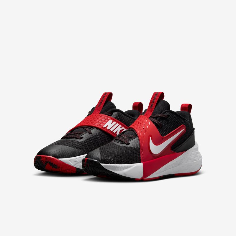 Nike Team Hustle D 12, Negro/Rojo Universitario/Blanco, hi-res