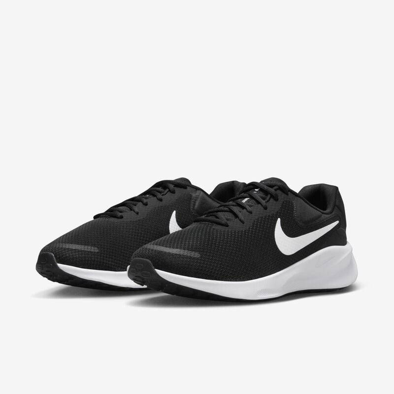 Nike Revolution 7, Negro/Blanco, hi-res