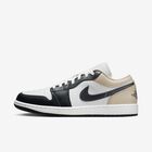 Air Jordan 1 Low, Blanco Cumbre/Ratán/Sombrío Apagado, hi-res