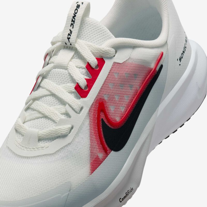 Nike Sonic Fly, Blanco Cumbre/Rojo Universitario/Platino Puro/Blanco, hi-res