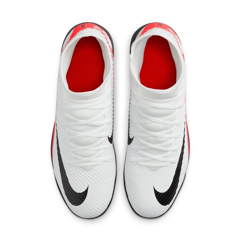 Nike Mercurial Superfly 9 Club TF, Carmesí brillante/Negro/Blanco, hi-res