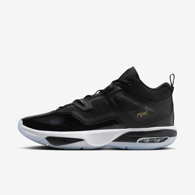 Jordan Stay Loyal 3, Negro/Blanco/Gris Fútbol/Oro Metalizado, hi-res