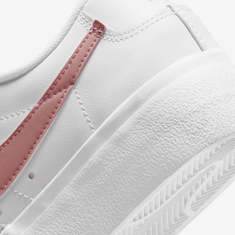 Nike Blazer Low Platform, Blanco/Rosa Esmalte-Blanco Cumbre-Negro, hi-res