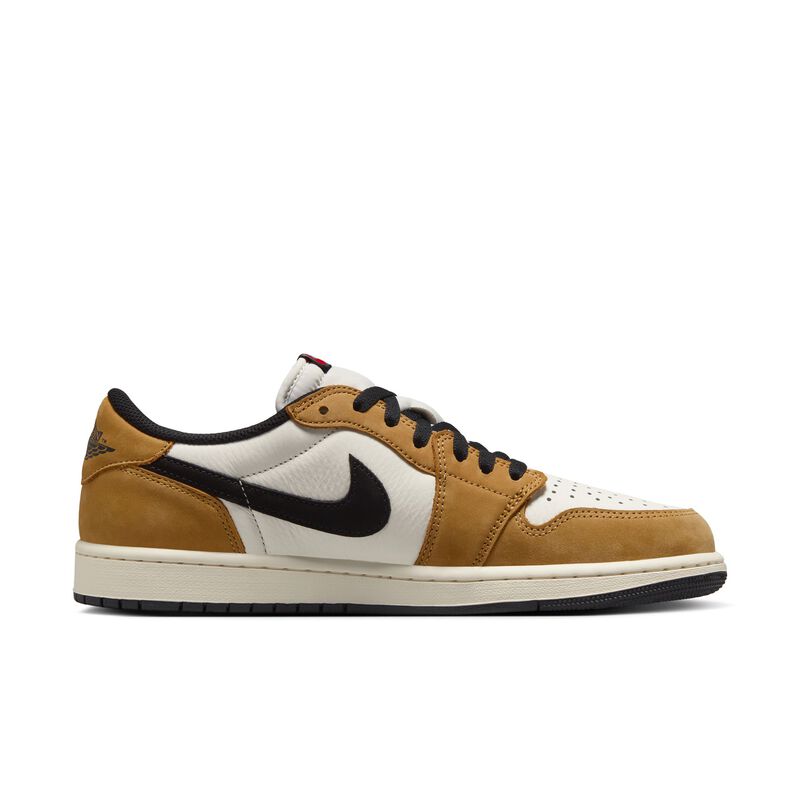 Air Jordan 1 Low OG, Vela/Cosecha Dorada/Rojo Gimnasio/Negro, hi-res