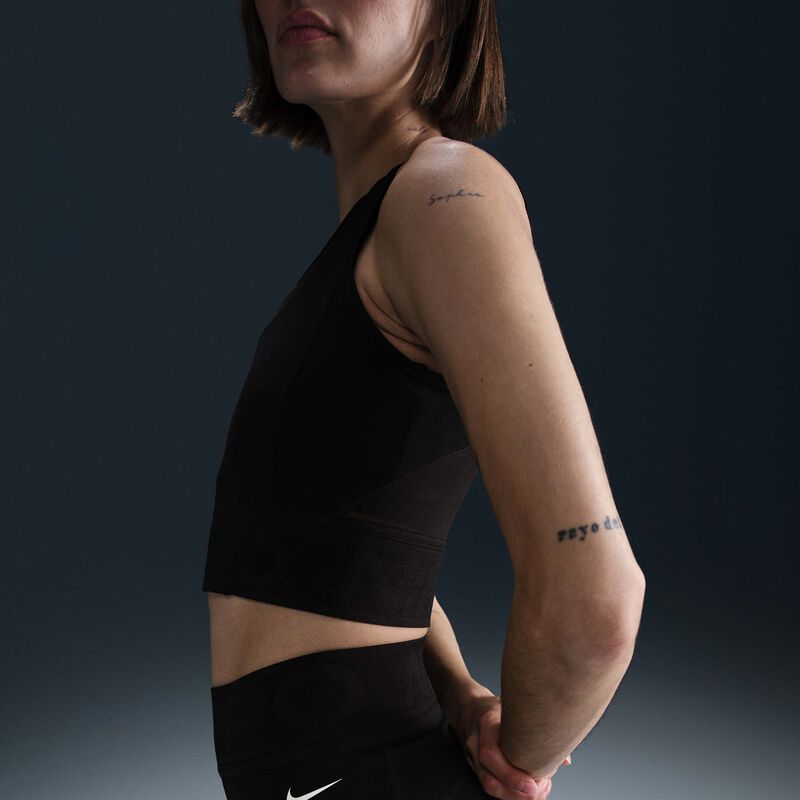 Nike Pro, Negro/Blanco, hi-res