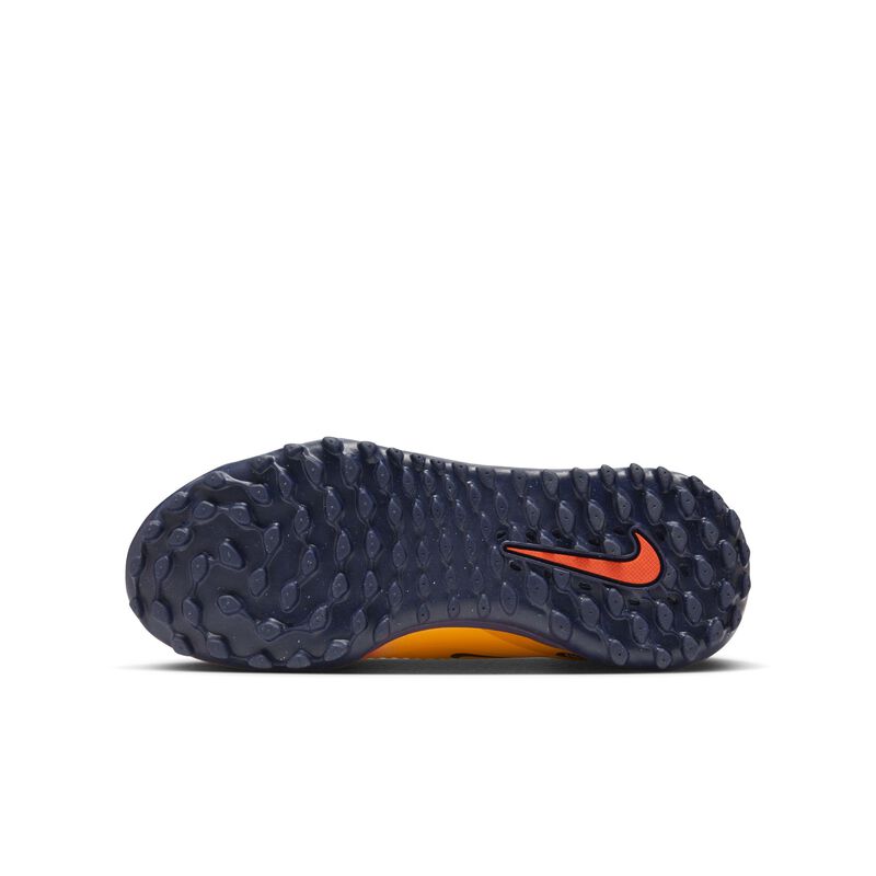 Nike Jr. Phantom 6 Low Academy "Erling Haaland", Naranja láser/Azul vacío/Veneno limón, hi-res